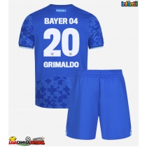 Camisa de Futebol Bayer Leverkusen Alejandro Grimaldo #20 Equipamento Alternativo Infantil 2025-26 Manga Curta (+ Calças curtas)